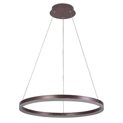 Brilagi - Lámpara de araña LED regulable CIRCLE LED/42W/230V 3000-6500K marrón + control remoto