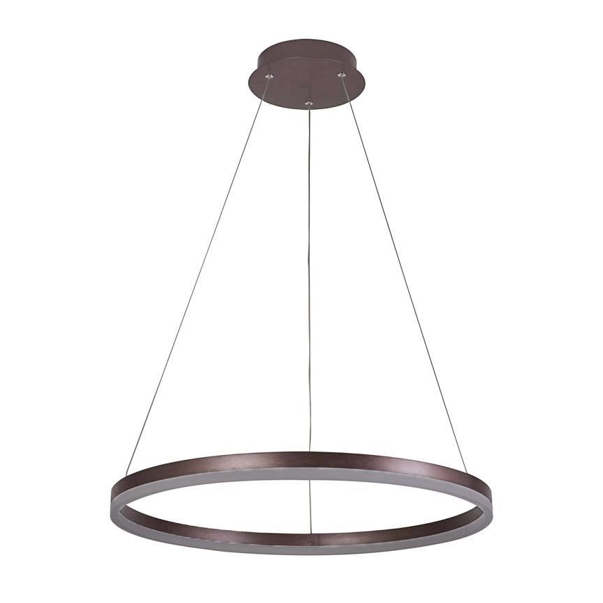 Brilagi - Lámpara de araña LED regulable CIRCLE LED/42W/230V 3000-6500K marrón + control remoto