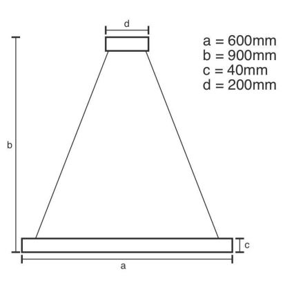 Brilagi - Lámpara de araña LED regulable CIRCLE LED/42W/230V 3000-6500K marrón + control remoto