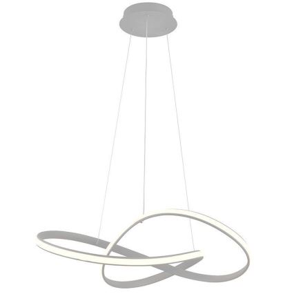 Brilagi - Lámpara de araña LED regulable COSMOWAVE LED/70W/230V 3000-6500K plata + control remoto