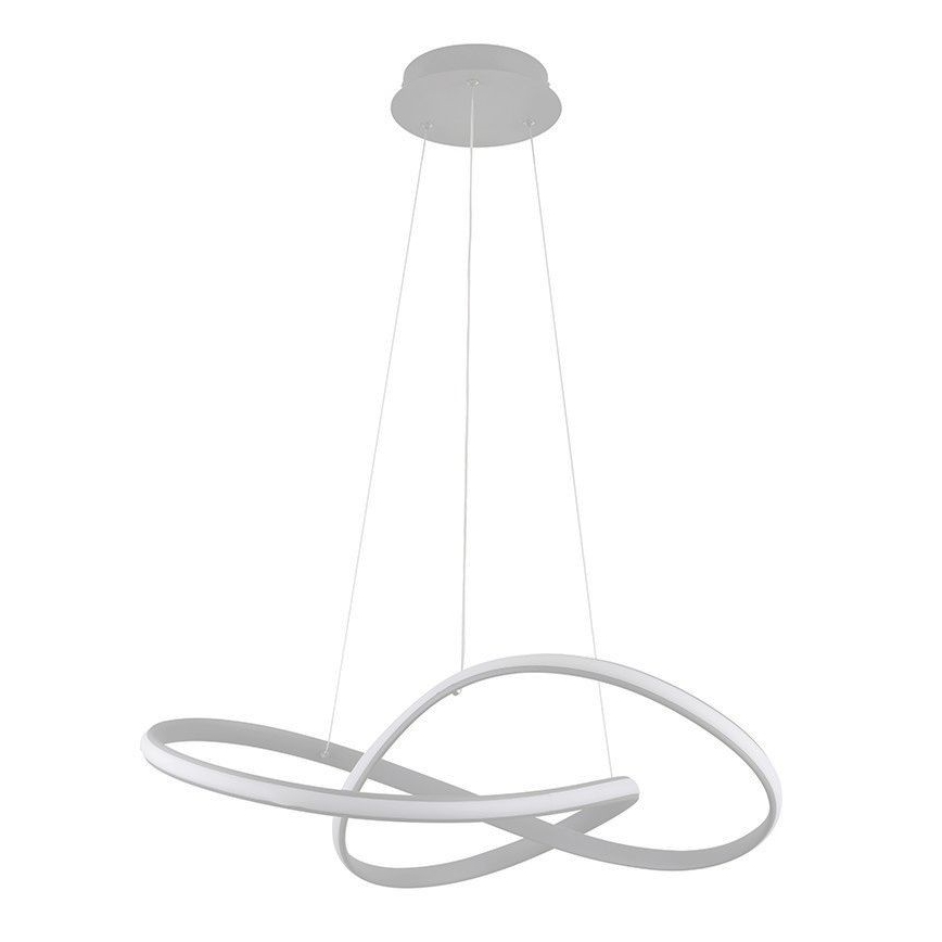 Brilagi - Lámpara de araña LED regulable COSMOWAVE LED/70W/230V 3000-6500K plata + control remoto