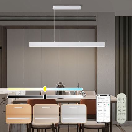 Brilagi - Lámpara de araña LED regulable SLEEKLINE SMART LED/40W/230V 3000-6000K Wi-Fi Tuya blanco + control remoto
