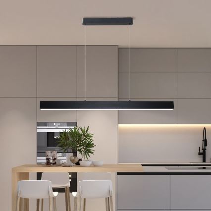 Brilagi - Lámpara de araña LED regulable SLEEKLINE SMART LED/40W/230V 3000-6000K Wi-Fi Tuya negro + control remoto