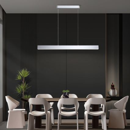 Brilagi - Lámpara de araña LED regulable SLEEKLINE SMART LED/40W/230V 3000-6000K Wi-Fi Tuya plata + control remoto