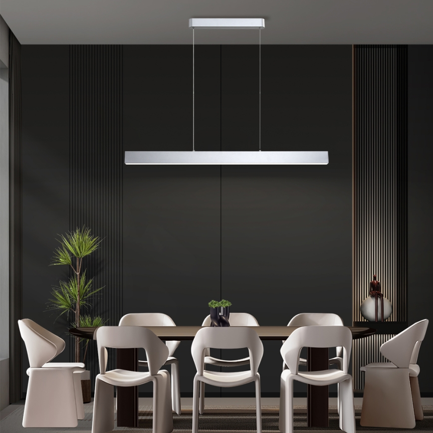 Brilagi - Lámpara de araña LED regulable SLEEKLINE SMART LED/40W/230V 3000-6000K Wi-Fi Tuya plata + control remoto
