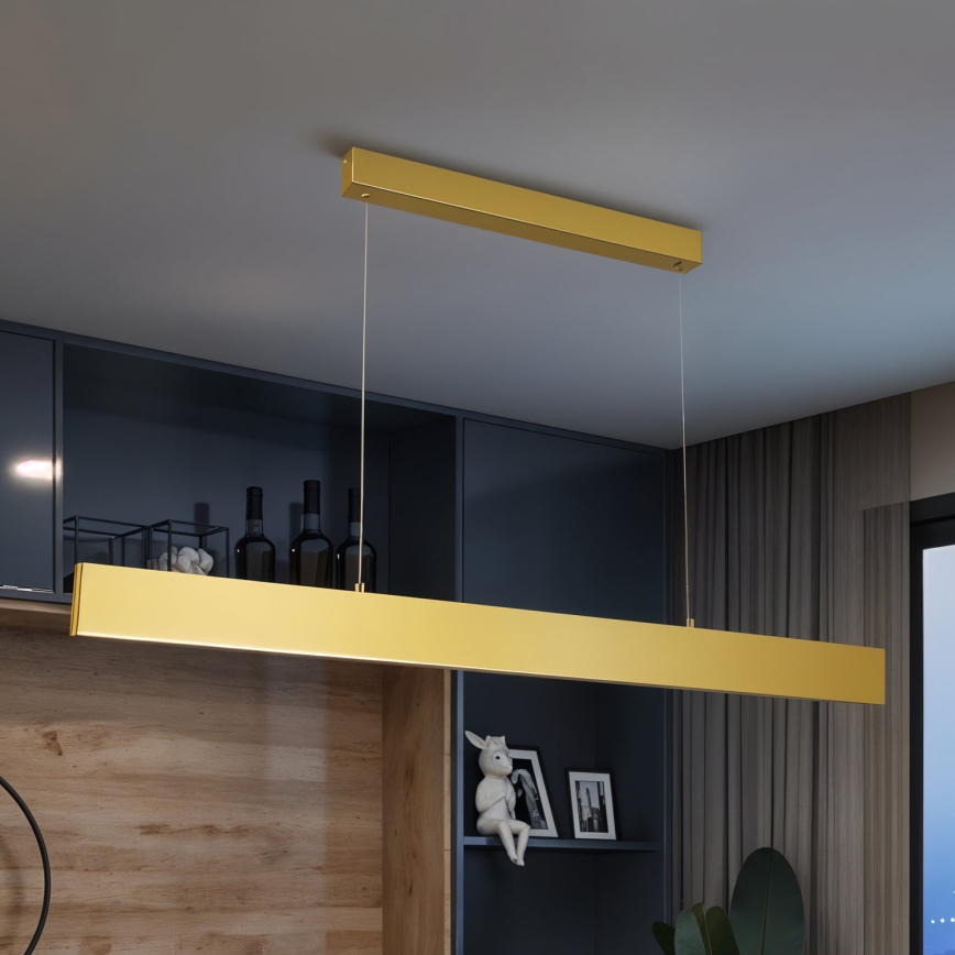 Brilagi - Lámpara de araña LED regulable SLIMLINE LED/40W/230V 3000-6000K dorado + control remoto