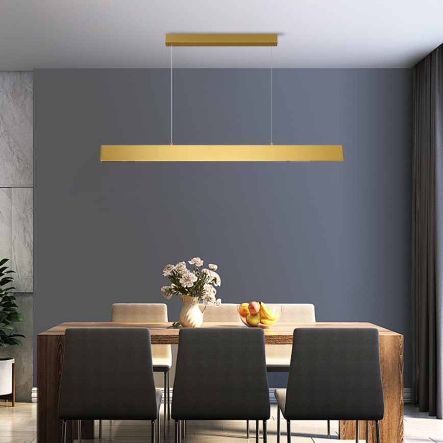 Brilagi - Lámpara de araña LED regulable SLIMLINE LED/40W/230V 3000-6000K dorado + control remoto