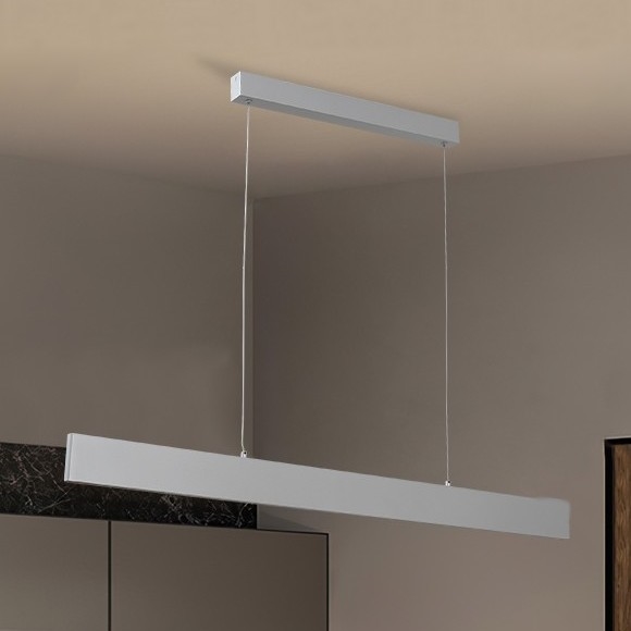 Brilagi - Lámpara de araña LED regulable SLIMLINE LED/40W/230V 3000-6000K plata + control remoto