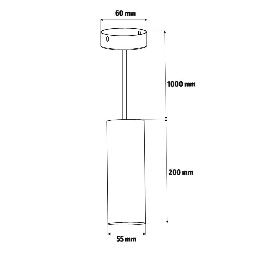 Brilagi - Lámpara de araña para baño colgante SELE AQUA 1xGU10/30W/230V IP44 negro