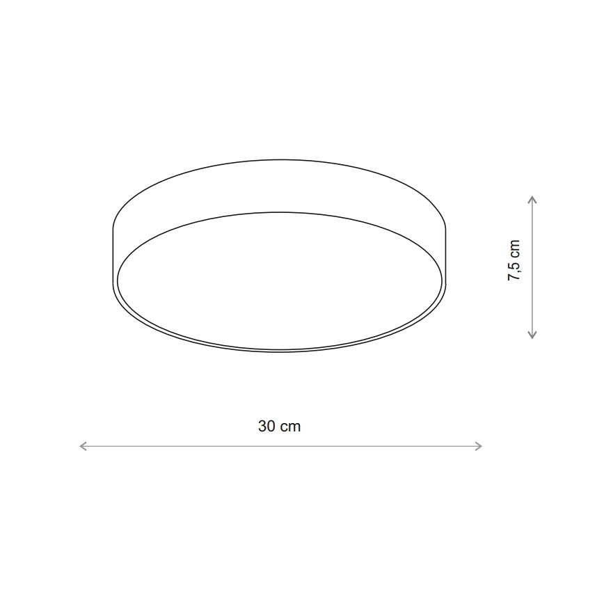 Brilagi - Plafón de baño con sensor CLARE 2xE27/48W/230V diá. 30 cm IP54 beige