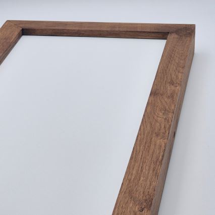 Brilagi - Lámpara de techo de baño LED WOODY FRAME LED/50W/230V 120x30 cm IP44 roble cereza