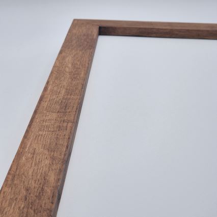Brilagi - Lámpara de techo de baño LED WOODY FRAME LED/50W/230V 120x30 cm IP44 roble cereza