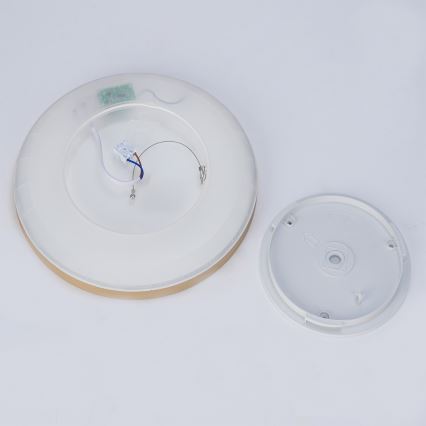 Brilagi - Plafón LED para baño ULTRA SLIM LED/18W/230V Ø 30 cm dorado IP54