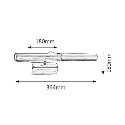 Brilagi - Lámpara de cuadro DANAE 2xE14/40W/230V blanco