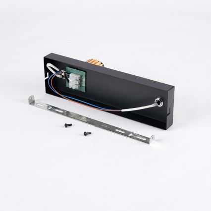 Brilagi - Lámpara de dos focos HYGGE 2xE14/15W/230V negra/vidrio ahumado