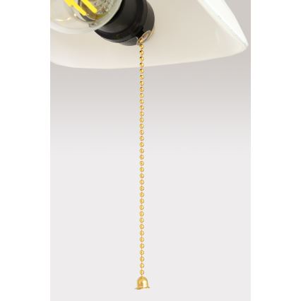Brilagi - Lámpara de escritorio BANK OFFICE 1xE27/60W/230V dorado/blanco