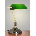 Brilagi - Lámpara de escritorio BANK OFFICE 1xE27/60W/230V negra/dorada/verde