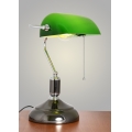 Brilagi - Lámpara de escritorio BANK OFFICE 1xE27/60W/230V negra/plateada/verde
