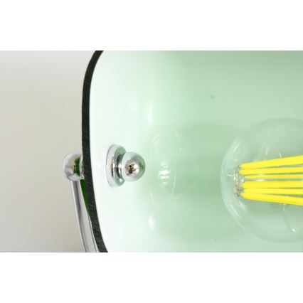 Brilagi - Lámpara de escritorio BANK OFFICE 1xE27/60W/230V negra/plateada/verde
