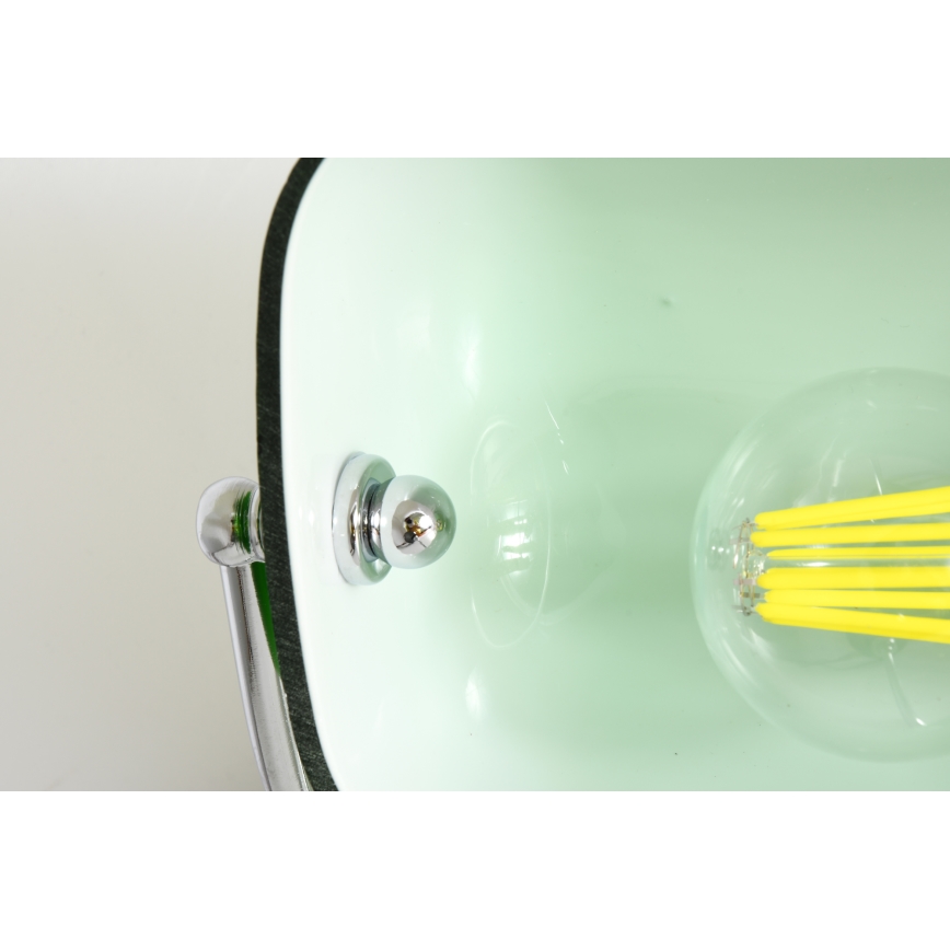 Brilagi - Lámpara de escritorio BANK OFFICE 1xE27/60W/230V negra/plateada/verde
