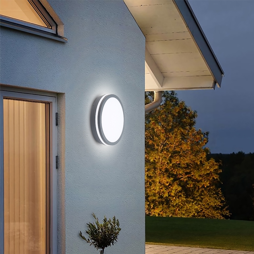 Brilagi - Lámpara de exterior LED con sensor BENE LED/24W/230V diá. 26 cm antracita IP54