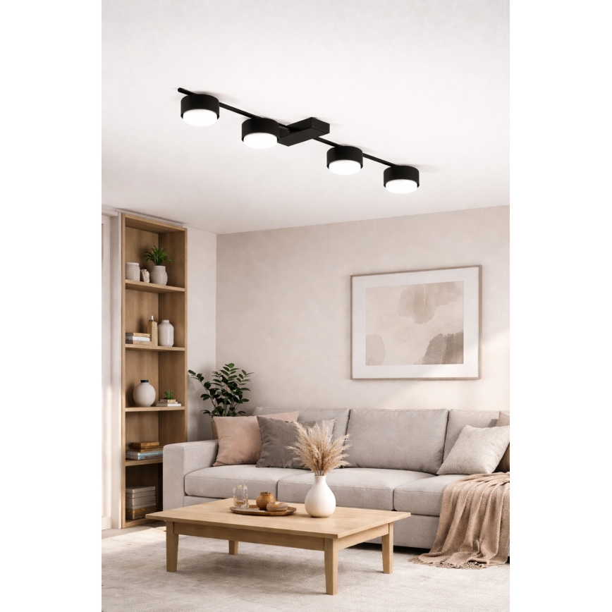 Brilagi - Lámpara de focos 4xGX53/12W/230V negra