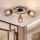 Brilagi - Lámpara de focos BASKLITE 3xE27/15W/230V madera de hevea/negra