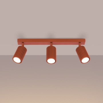 Brilagi - Lámpara de focos CRESTO 3xGU10/10W/230V roja