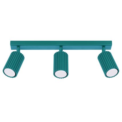 Brilagi - Lámpara de focos CRESTO 3xGU10/10W/230V turquesa