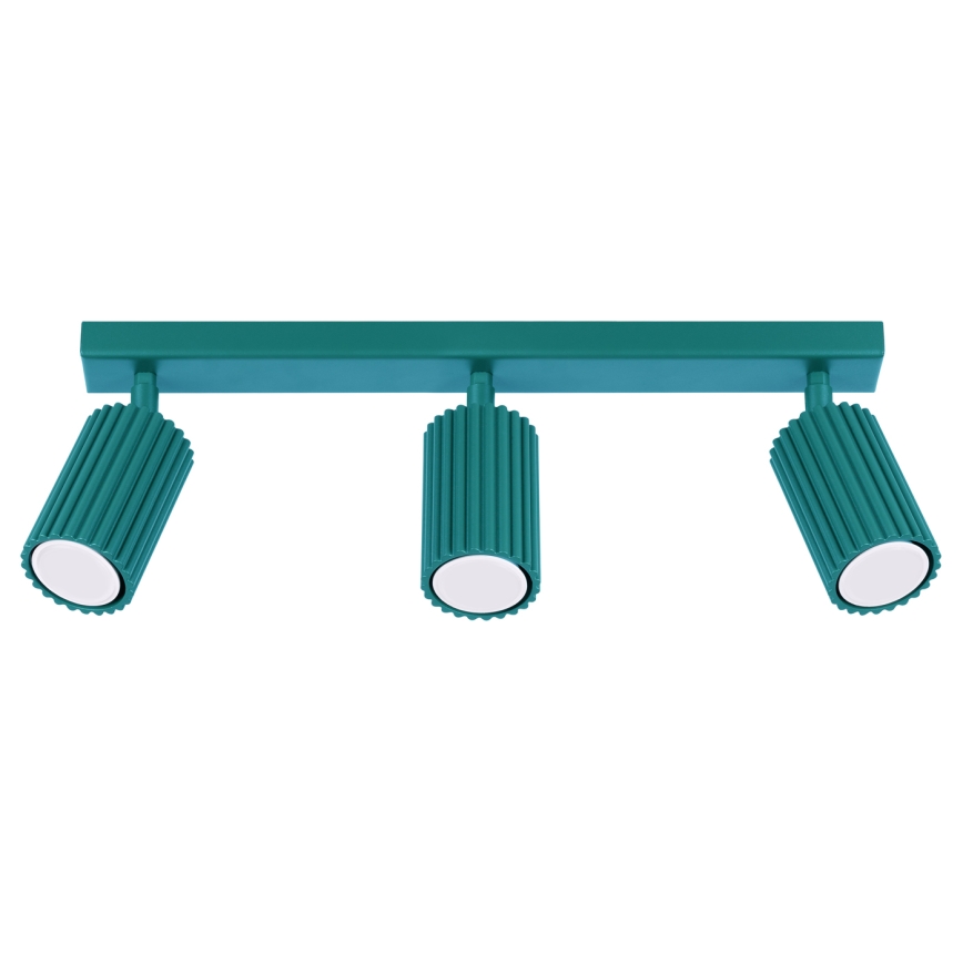 Brilagi - Lámpara de focos CRESTO 3xGU10/10W/230V turquesa