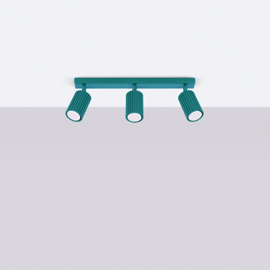 Brilagi - Lámpara de focos CRESTO 3xGU10/10W/230V turquesa