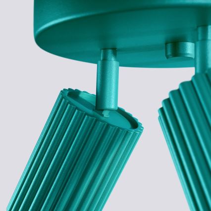 Brilagi - Lámpara de focos CRESTO 3xGU10/10W/230V turquesa