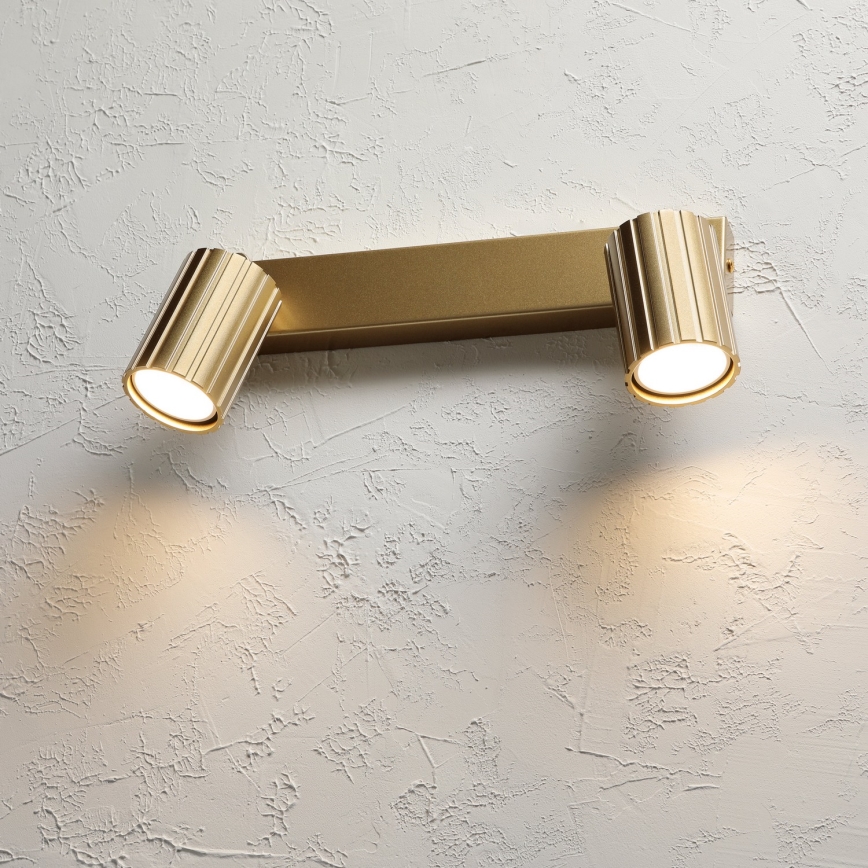 Brilagi - Lámpara de focos CRISPINA 2xGU10/10W/230V dorada