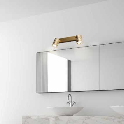 Brilagi - Lámpara de focos CRISPINA 2xGU10/10W/230V dorada