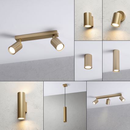 Brilagi - Lámpara de focos CRISPINA 2xGU10/10W/230V dorada