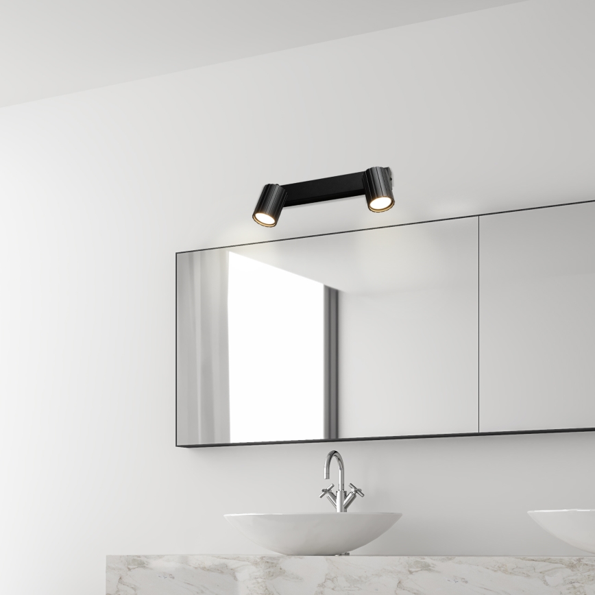 Brilagi - Lámpara de focos CRISPINA 2xGU10/10W/230V negra