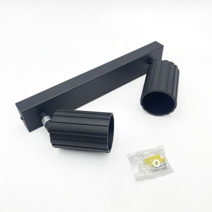 Brilagi - Lámpara de focos CRISPINA 2xGU10/10W/230V negra