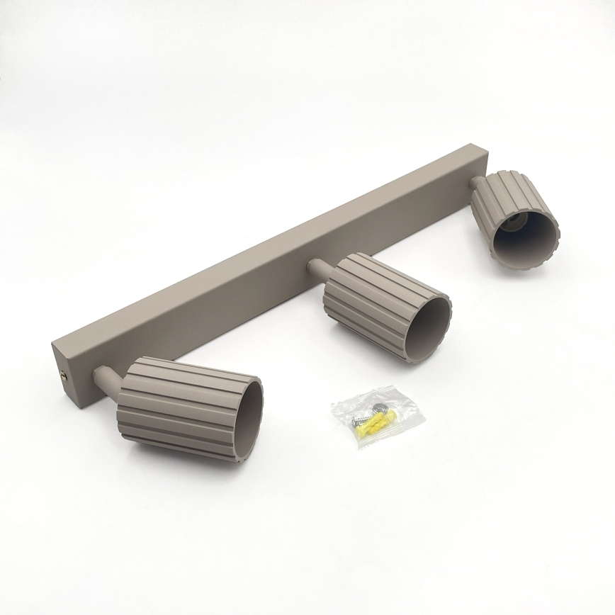 Brilagi - Lámpara de focos CRISPINA 3xGU10/10W/230V beige