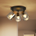 Brilagi - Lámpara de focos HYGGE 3xE14/15W/230V negro/ahumado