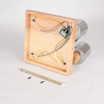 Brilagi - Lámpara de focos HYGGE 4xE14/15W/230V madera/ahumada