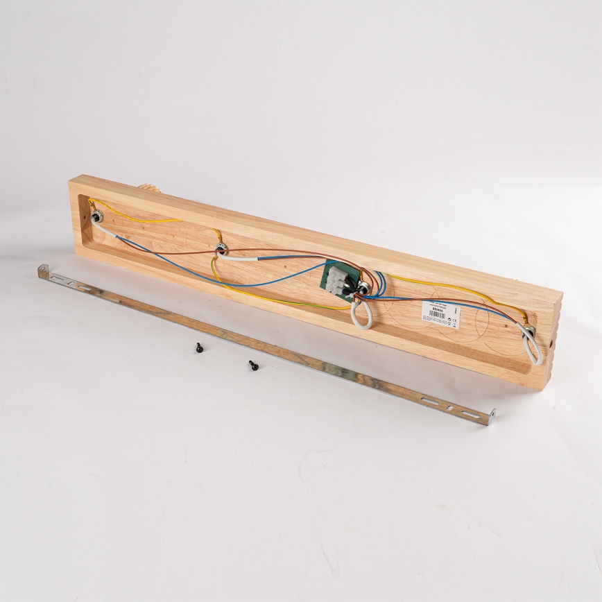 Brilagi - Lámpara de focos HYGGE 4xE14/15W/230V madera/ahumado