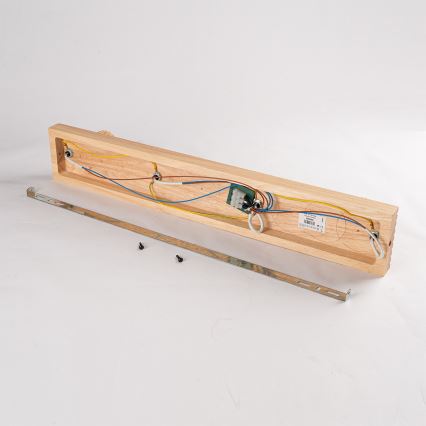 Brilagi - Lámpara de focos HYGGE 4xE14/15W/230V madera de caucho/ahumado