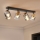 Brilagi - Lámpara de focos HYGGE 4xE14/15W/230V negro/ahumado