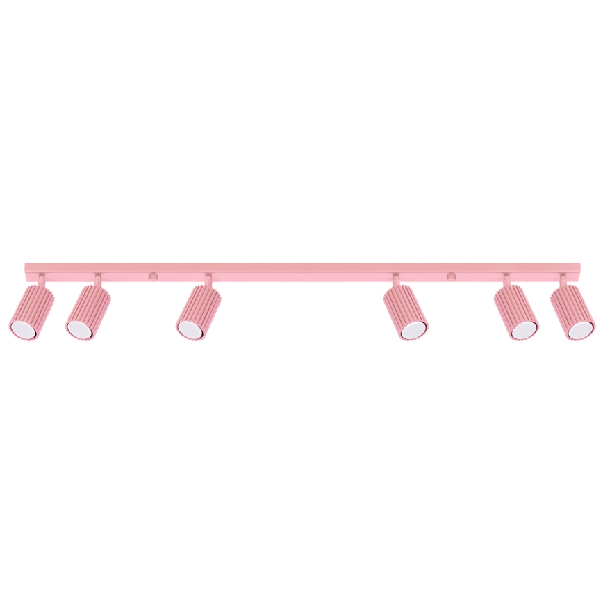 Brilagi - Lámpara de focos LED CRESTO 6xGU10/10W/230V rosa
