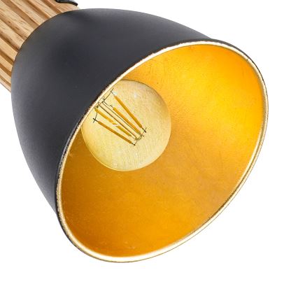 Brilagi - Lámpara de focos ODENSE 2xE14/10W/230V madera/negro