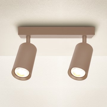 Brilagi - Lámpara de focos SELE 2xGU10/30W/230V beige