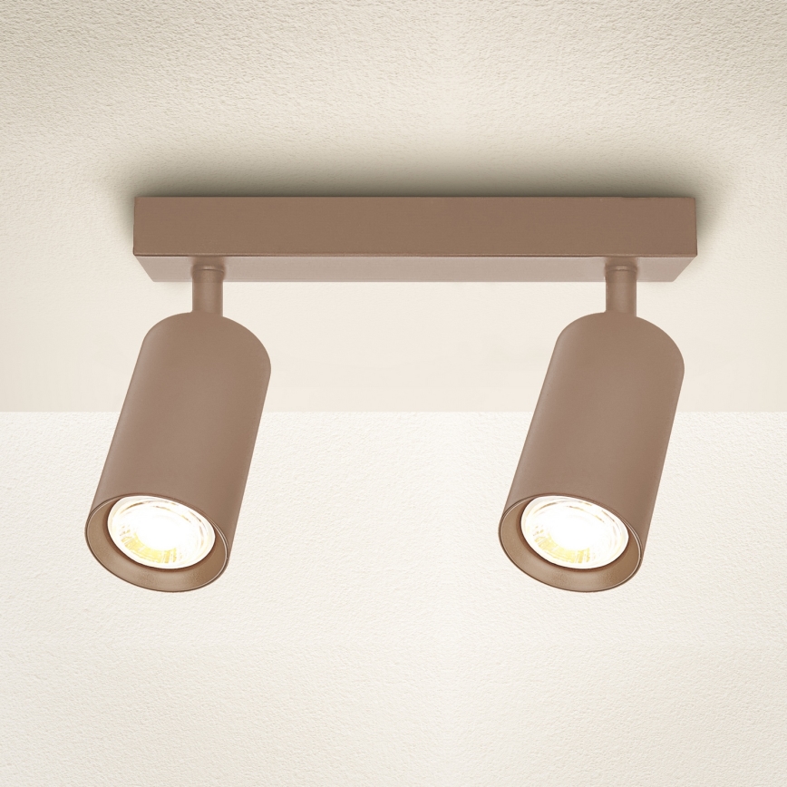 Brilagi - Lámpara de focos SELE 2xGU10/30W/230V beige