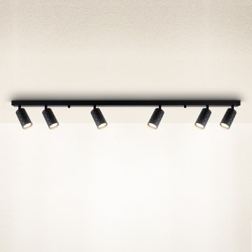 Brilagi - Lámpara de focos SELE DIAMANT 6xGU10/30W/230V negra