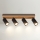 Brilagi - Lámpara de focos SELE WOOD 4xGU10/30W/230V negro/madera