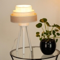 Brilagi - Lámpara de mesa ALASKA LUNETA 1xE27/15W/230V gris/color crema
